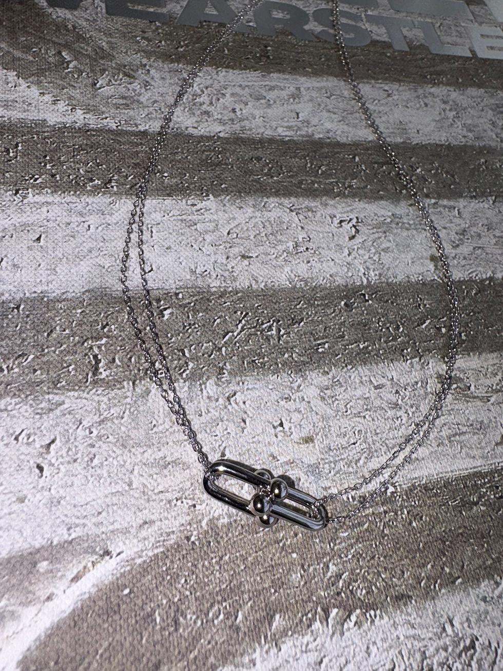 Thumbnail: Sterling Silver Linked Forever Necklace