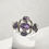 Thumbnail: Natural Amethyst, 925 Sterling Silver Ring Size 9