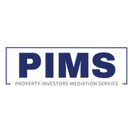 PIMS logo in dark blue with a dark background and a box
