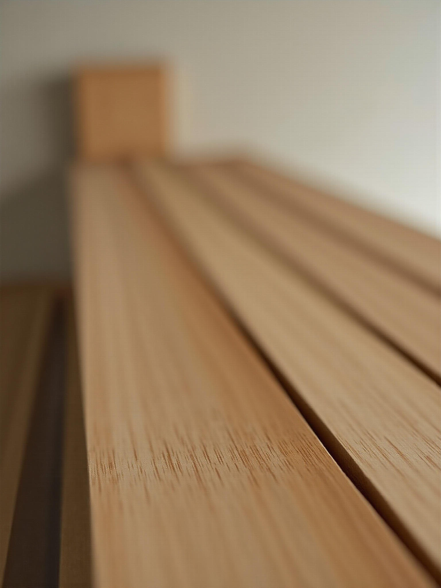 A designed kitchen with wooden floor