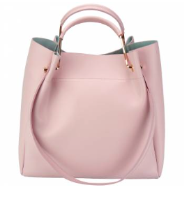 Thumbnail: The Diana Luxurious Shoulder Bag With Matching Wallet - Pastel Pink