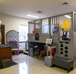Kids Corner pre school room is castle themed for wonderful play times at daycare