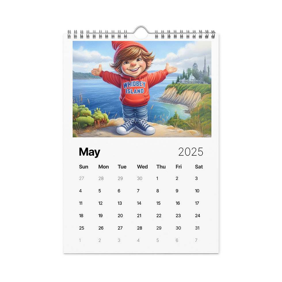 Thumbnail: 2025 Whidbey Island Gnome Wall calendar 