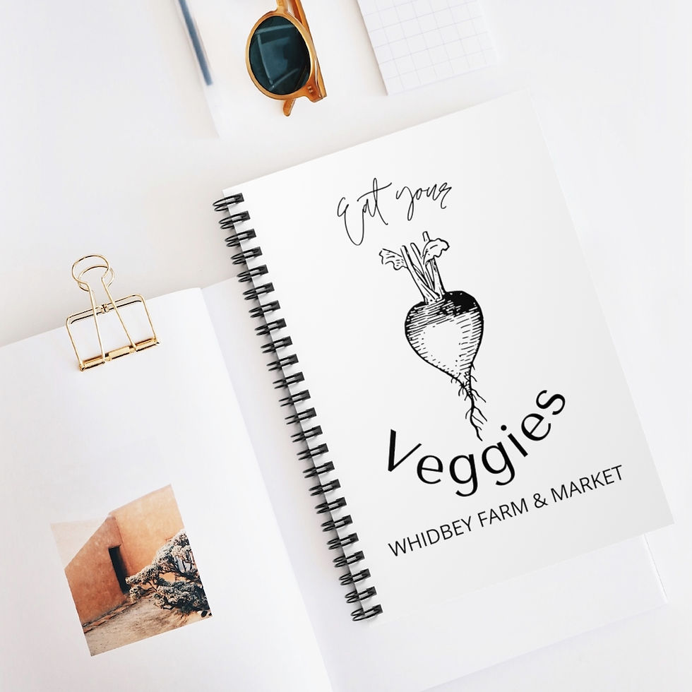Thumbnail: Eat Your Veggies Spiral Notebook - Ruled Line