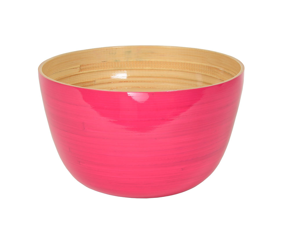 Thumbnail: Gloss Bamboo Bowls - 8.6 x 5.5"