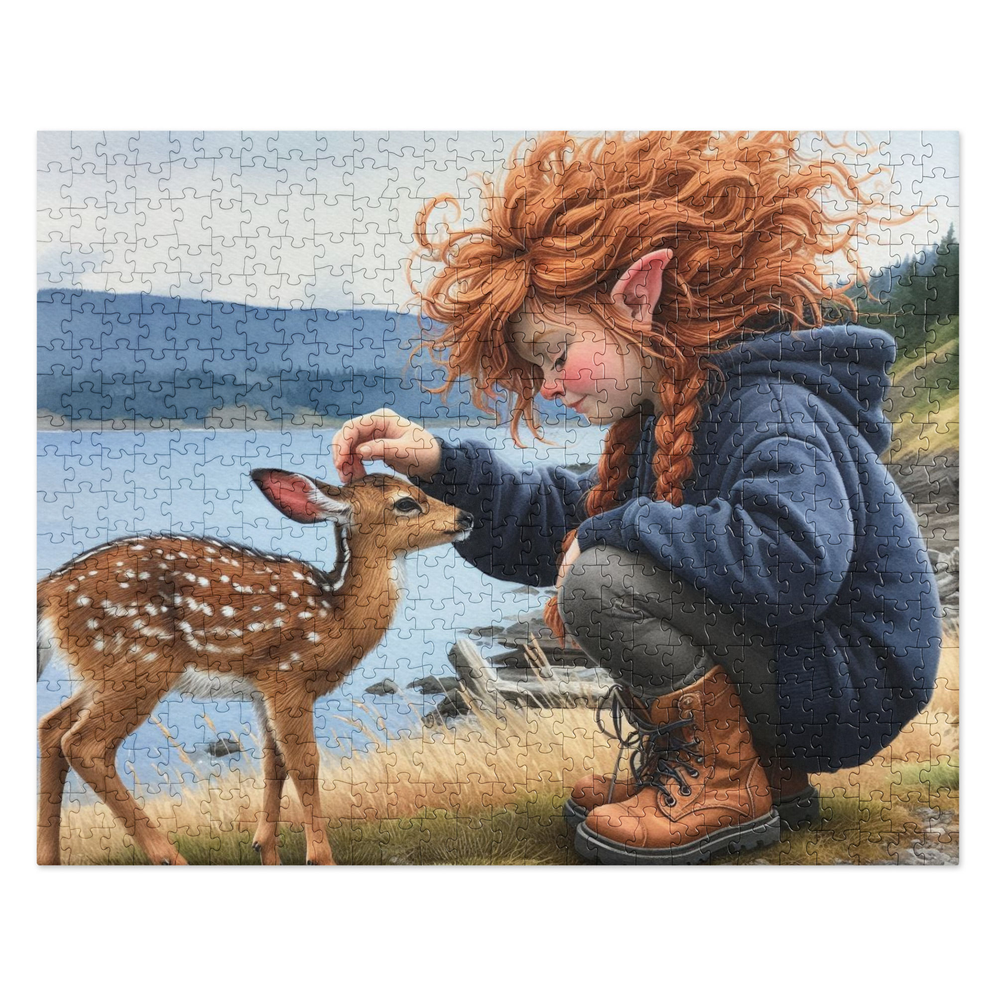 The Fawnwhisperers  - Whidbey Island Gnomes Jigsaw puzzle