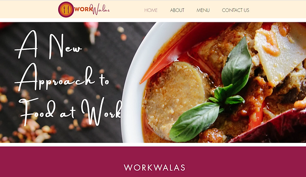 Work Walas homepage Wix Website