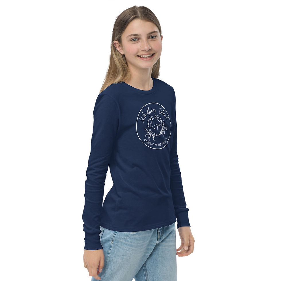Thumbnail: Whidbey Crab Youth long sleeve tee
