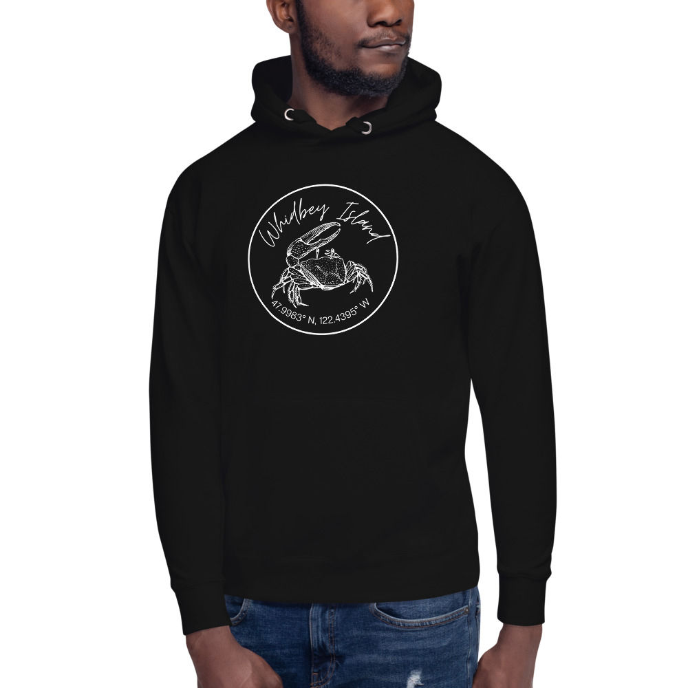 Whidbey Crab Unisex Hoodie