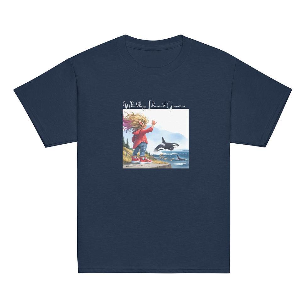 Thumbnail: Orca Watcher - Whidbey Island Gnome Youth classic tee
