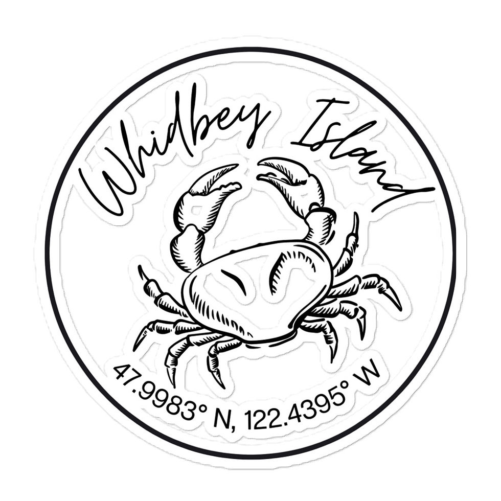 Thumbnail: Whidbey Crab Bubble-free stickers