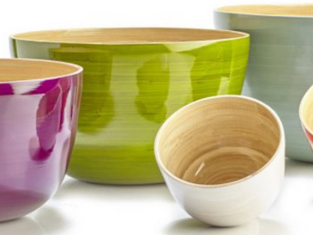 Bamboo bowls for home sustainability