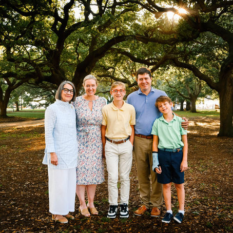 Heustis Family at White Point Park, The Battery, Charleston SC 