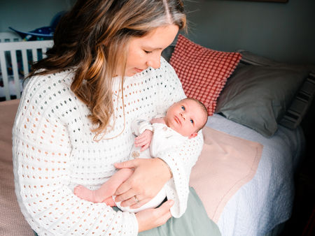 Welcoming Baby in the Sweetest Way | In-Home Newborn Session in Charleston