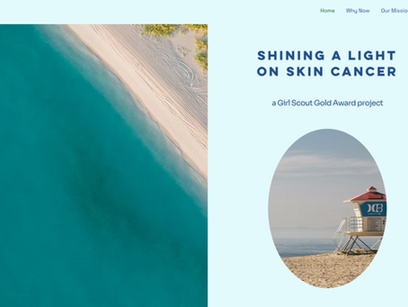 Spotlight: Sophia's Girl Scout Gold Award Project, "Shining a Light on Skin Cancer"