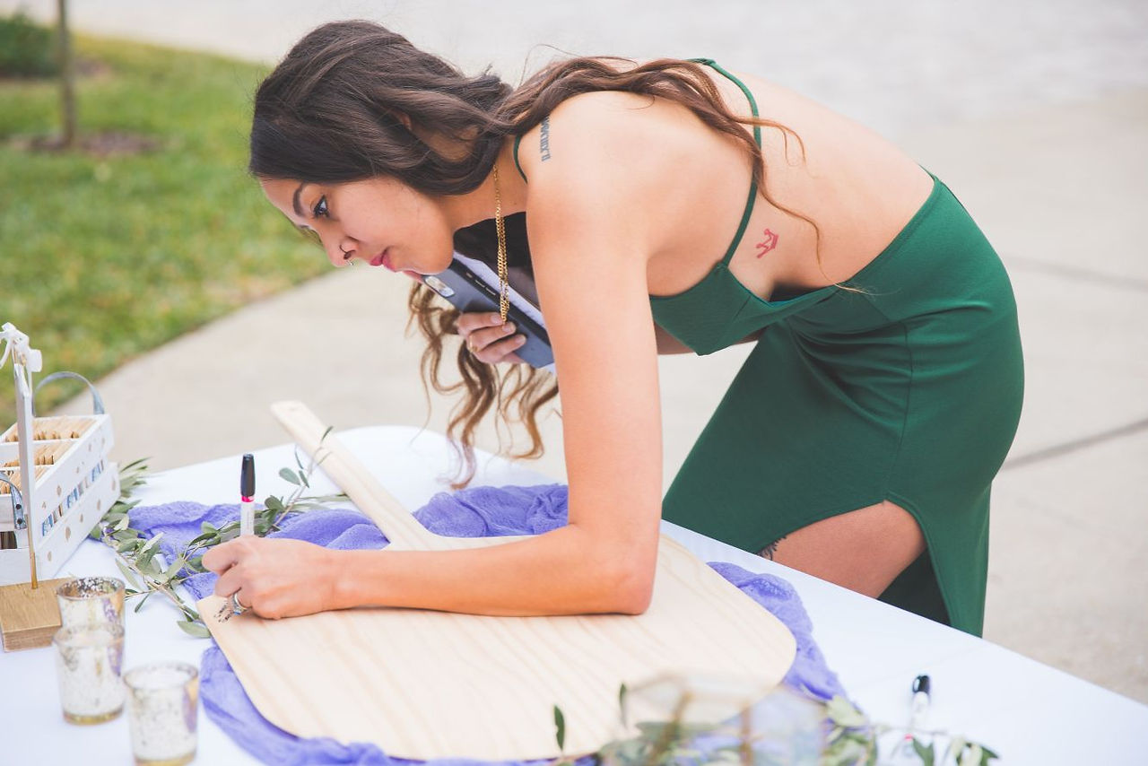 Pizza Tray Guest Book