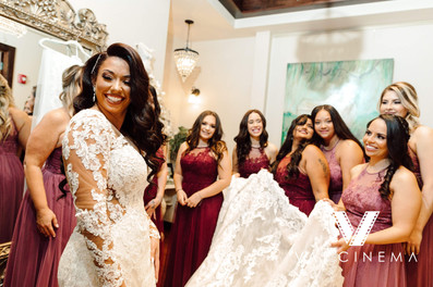 Bridal Party Photos wearing mauve