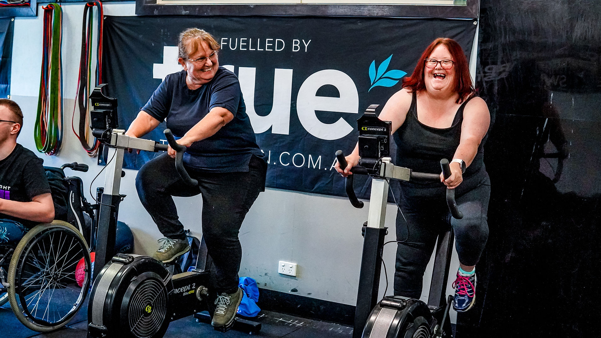 People with disability on fitness journey