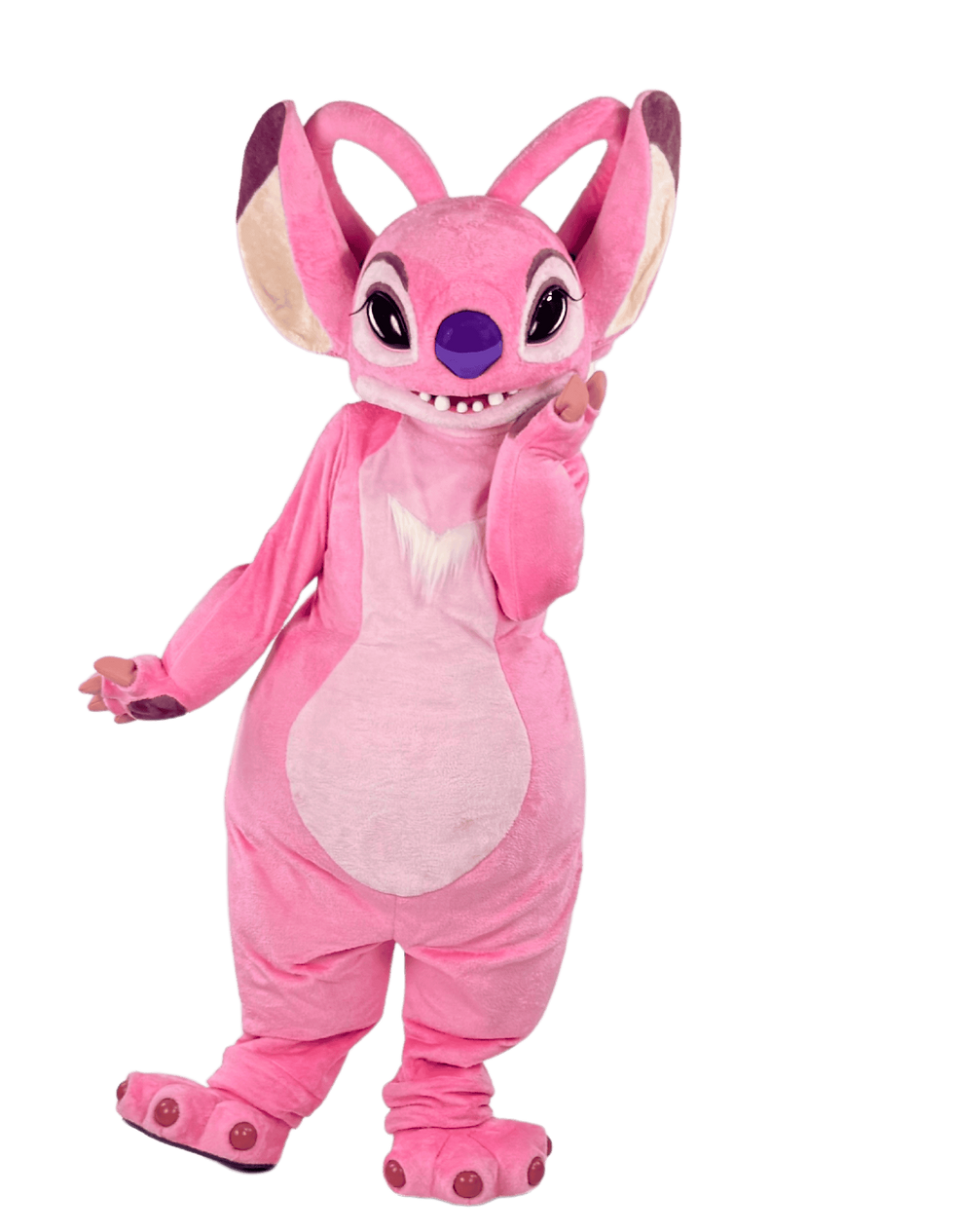 Personnage Angel costume inspiré du film Lilo et Stitch créature rose extraterrestre