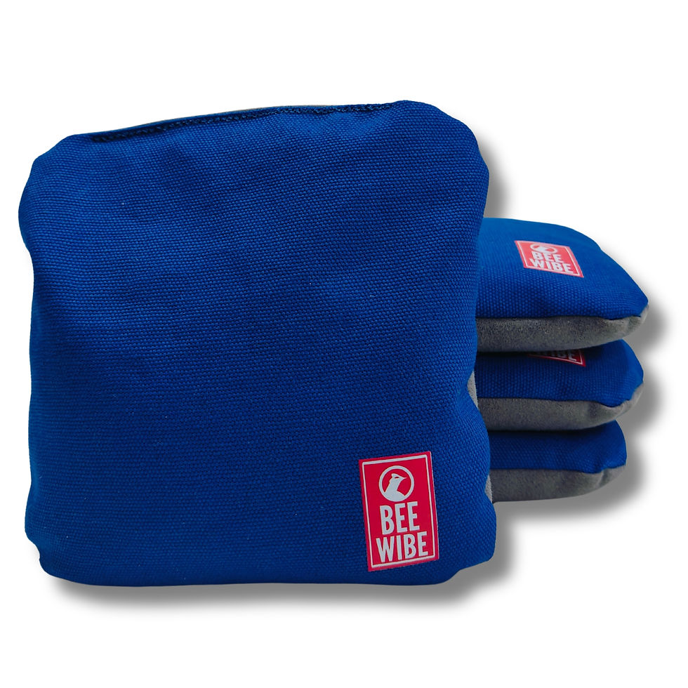 Thumbnail: Beewibe Set of 8 Regulation Cornhole Suede Bags (Blue/Red)