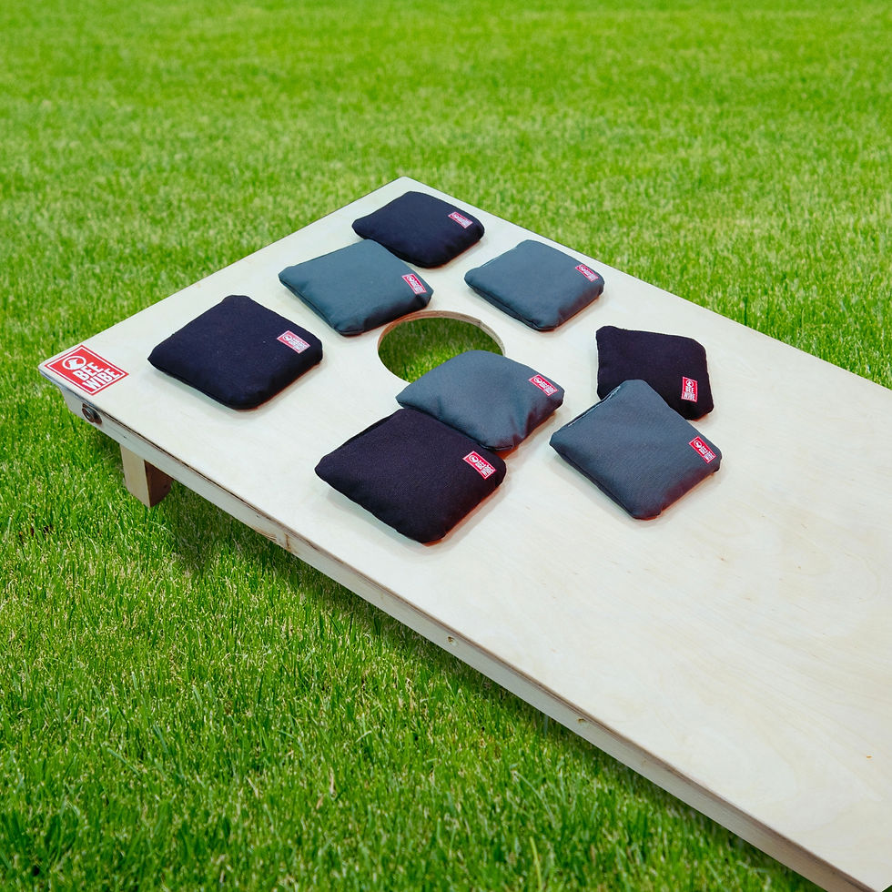 Thumbnail: Beewibe Set of 8 Regulation Cornhole Bags (Brown/Grey)