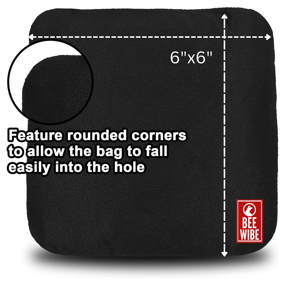 Thumbnail: Beewibe Set of 4 Regulation Cornhole Bags (Black)