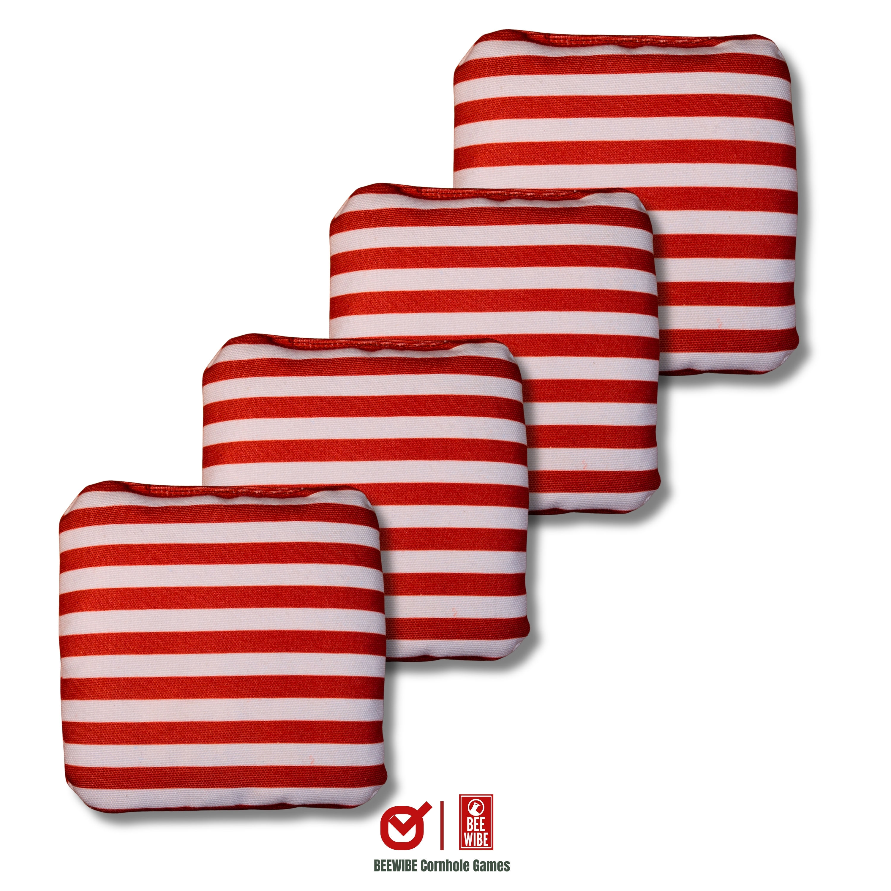 Beewibe Set of 4 Official Regulation Cornhole Bags (Freedom Stripes)