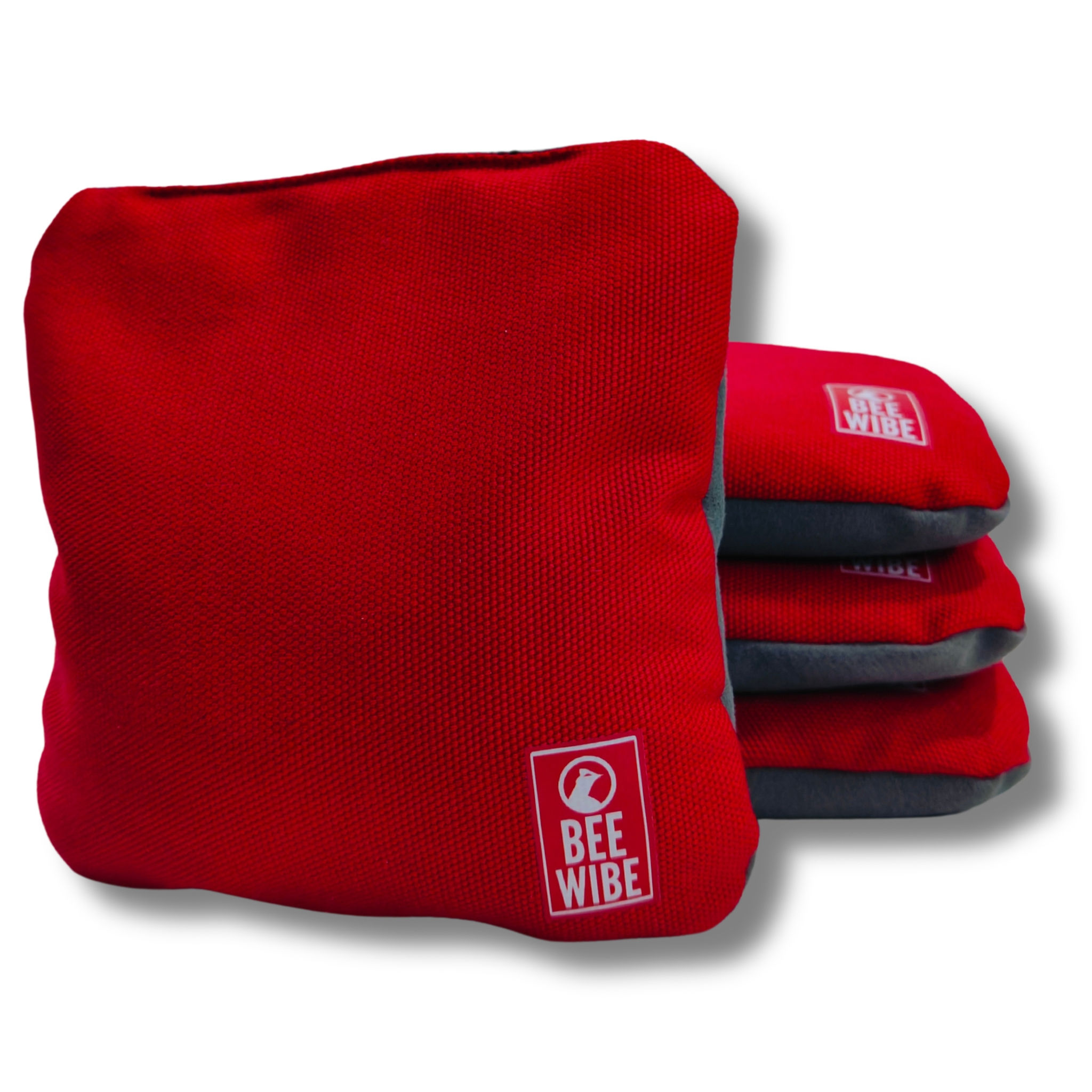 Beewibe Set of 4 Regulation Double Sided Cornhole Bags (Red)