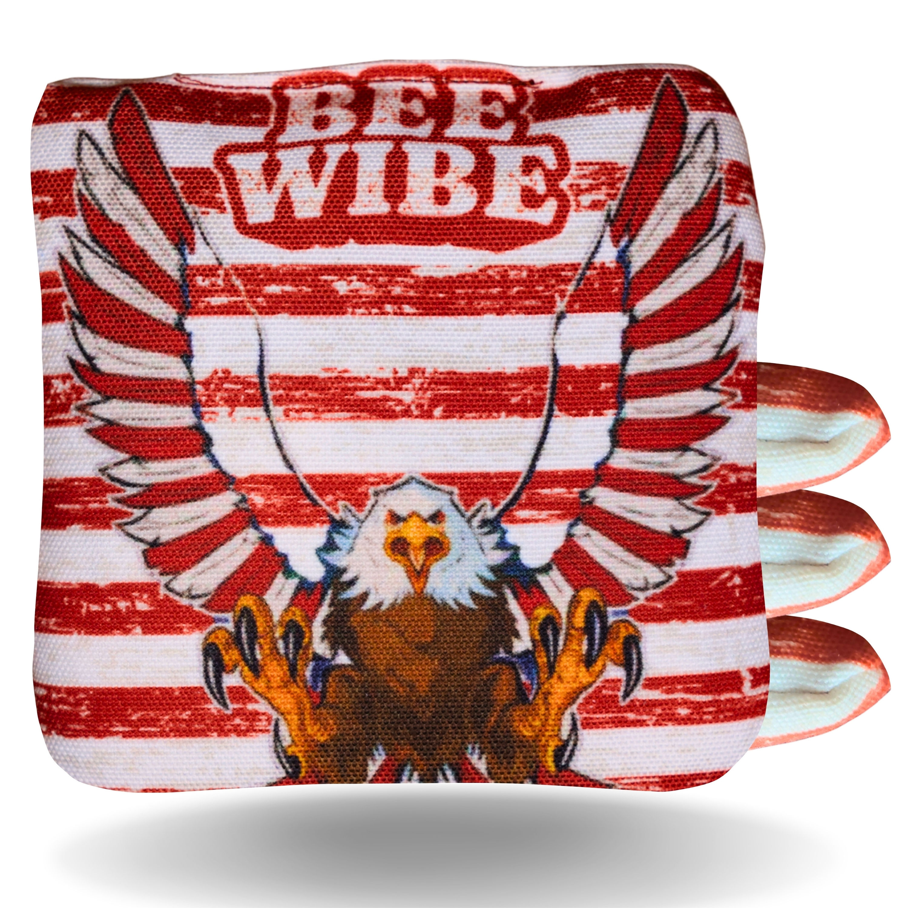 Beewibe Set of 4 Official Regulation Cornhole Bags (Freedom White Eagle)