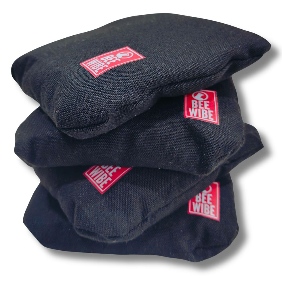 Thumbnail: Beewibe Set of 4 Regulation Cornhole Bags (Black)