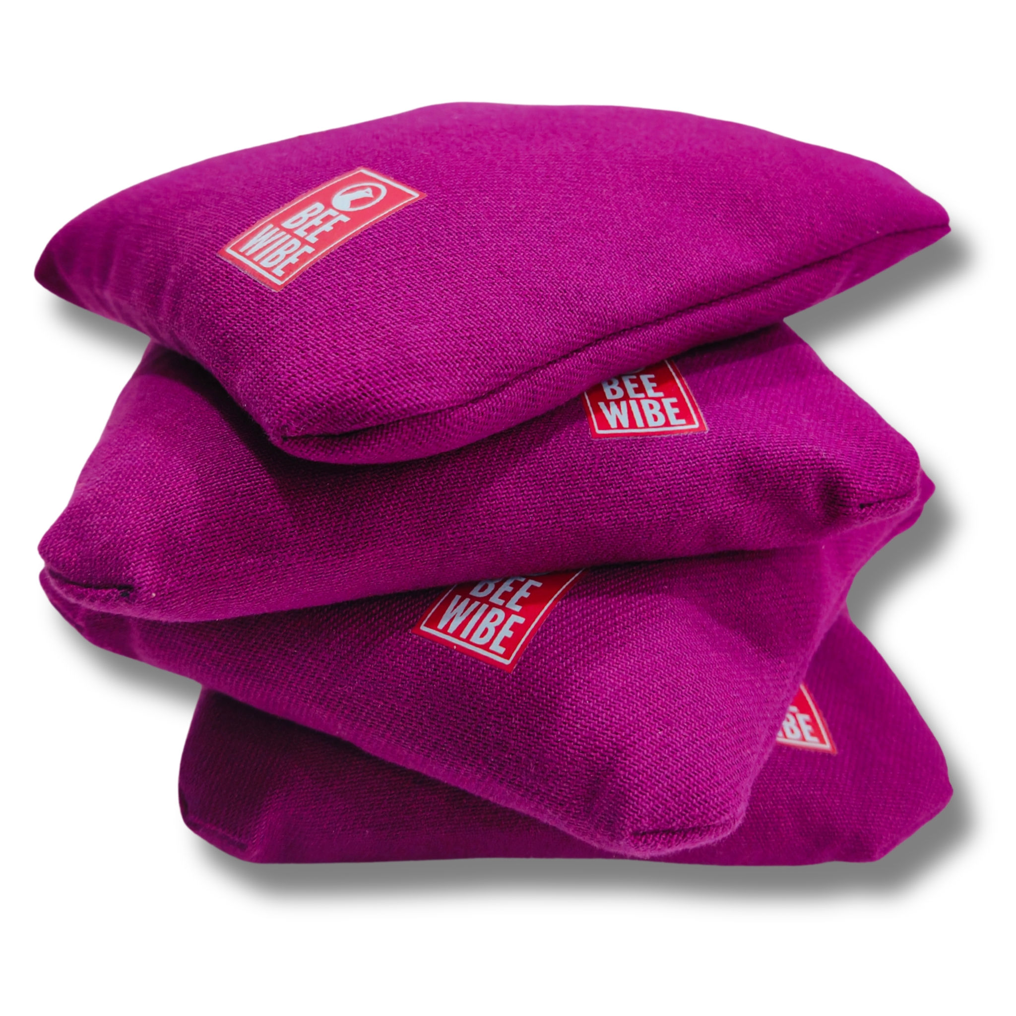 Beewibe Set of 8 Regulation Cornhole Bags (Red/Pink)