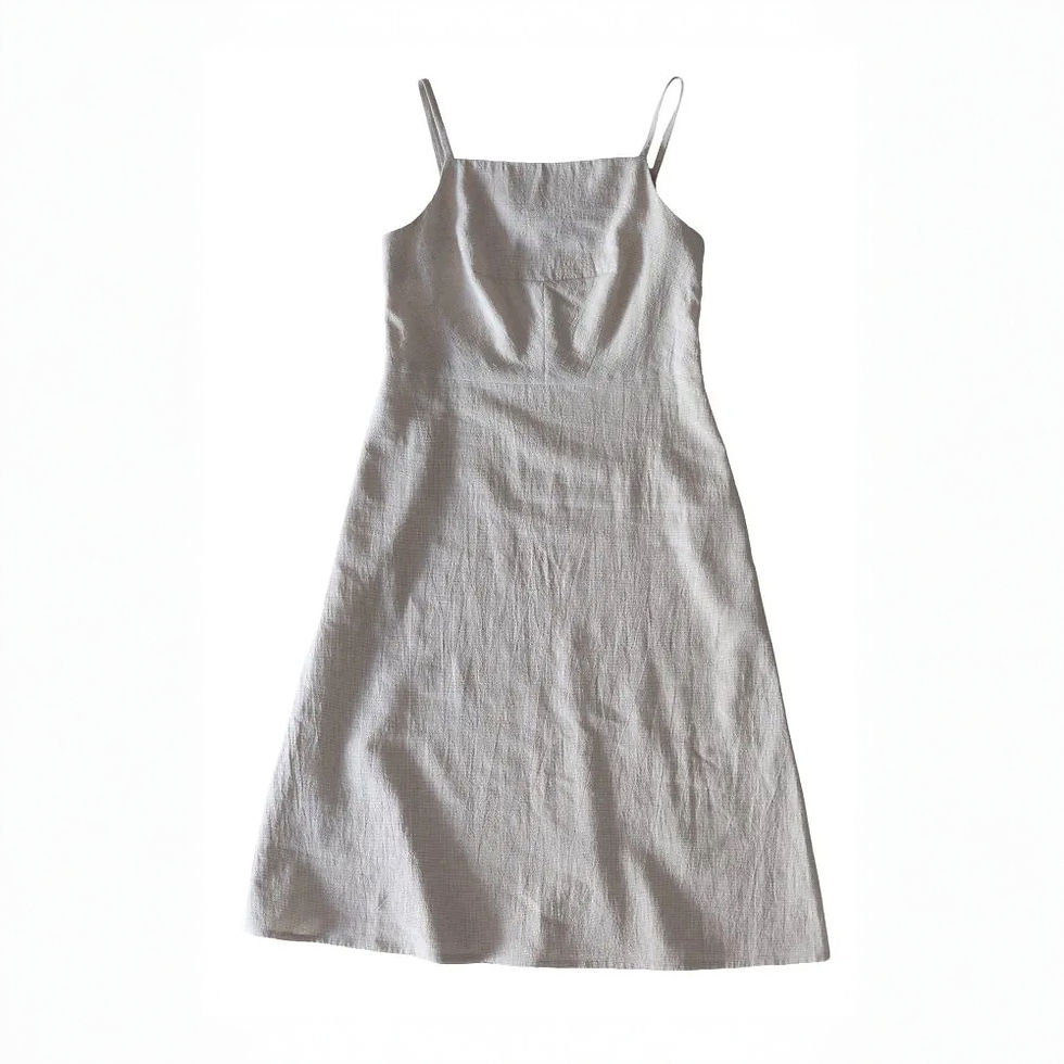 Merchant & Mills The Sommer PDF sewing pattern featuring a simple sleeveless summer dress with spaghetti straps.
