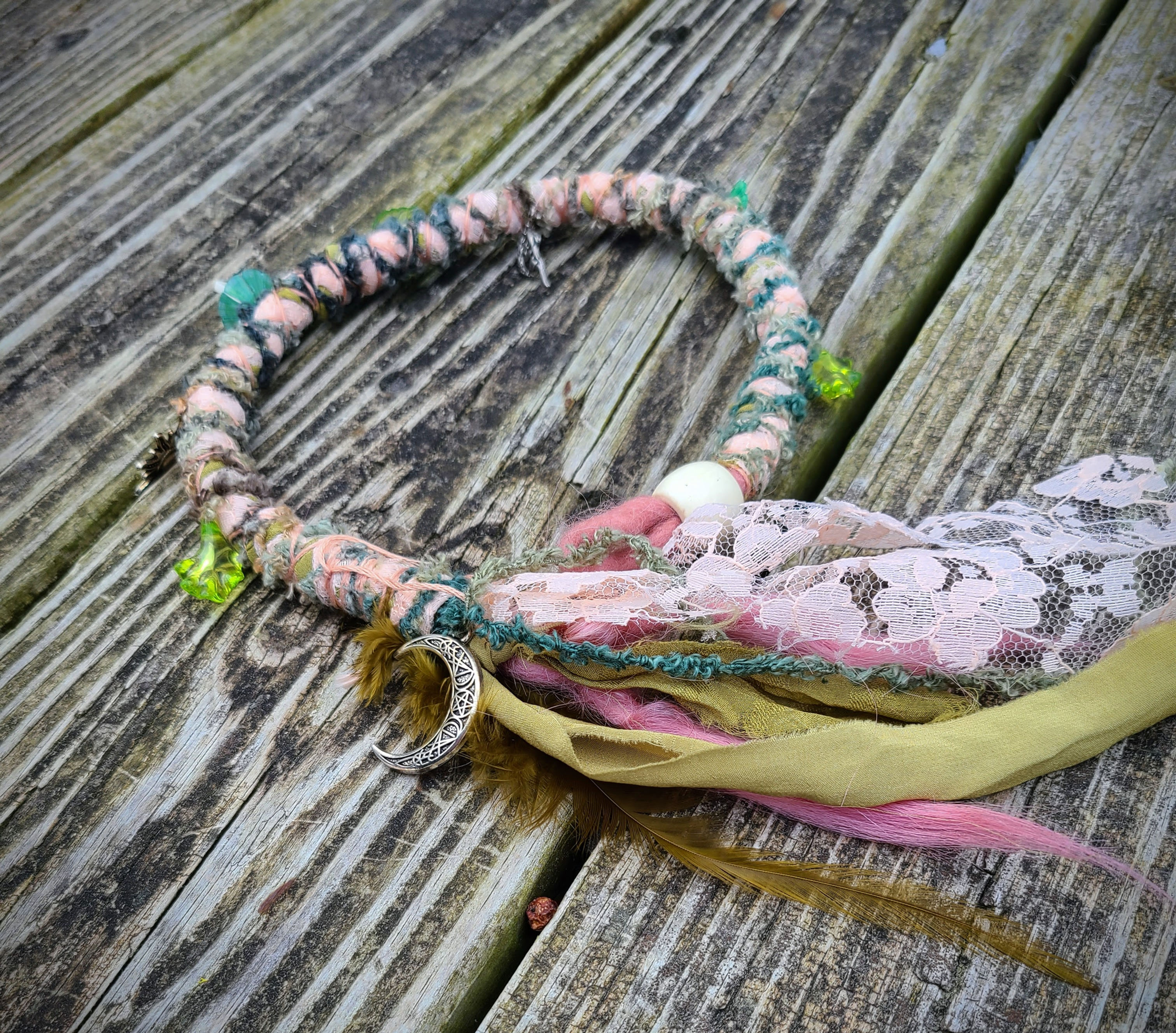 Dread Wrap Accent Piece 018- READY TO SHIP