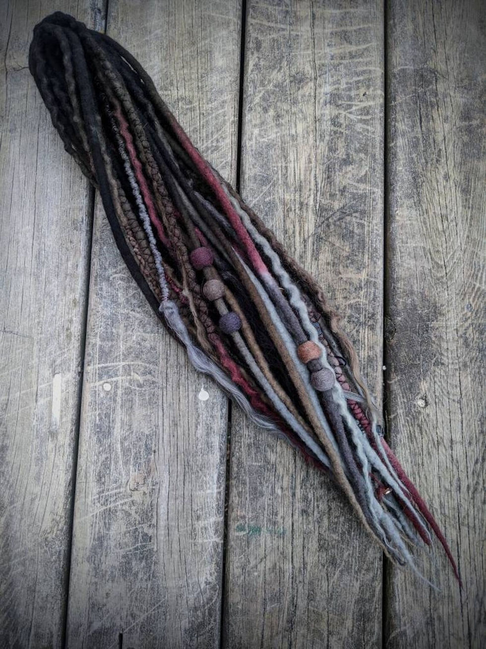 Thumbnail: Mother Talzin- Malevolent Warlock Half Set of Wool Dreadlocks