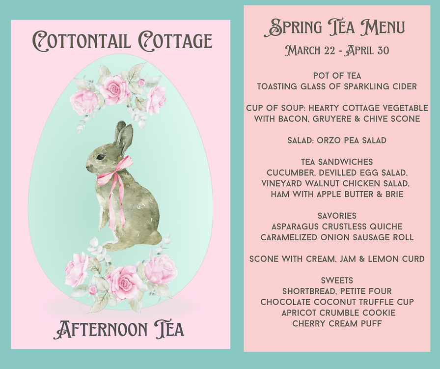 TEA ROOM MENU | sgtea