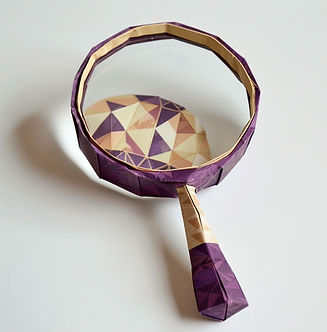 jemachin_origami_magnifying_glass_in_deep_purple_and_cream_1274df6c-1905-45f3-8011-598b474