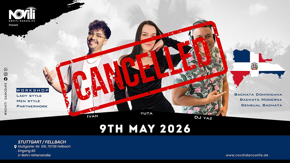 Bachata Party cancelled