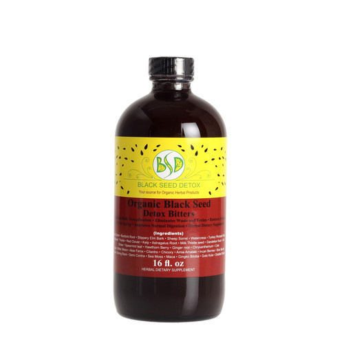 Organic Black Seed Detox Bitters 16oz blackseedbitters