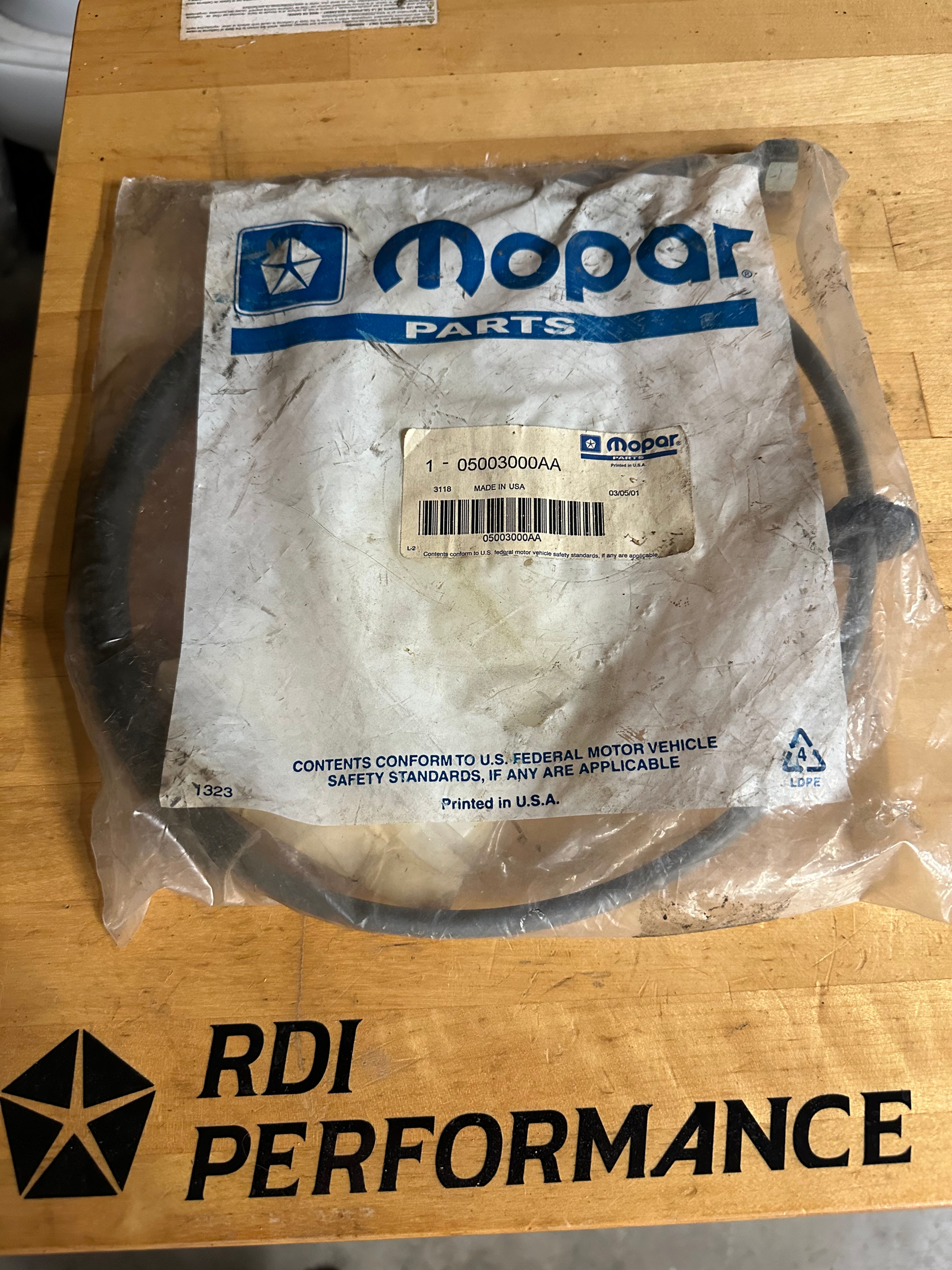 Speedometer cable assembly Dodge Omni Charger 84-87