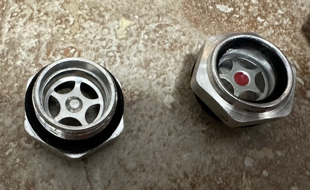 Turbo III core plugs with inspection window