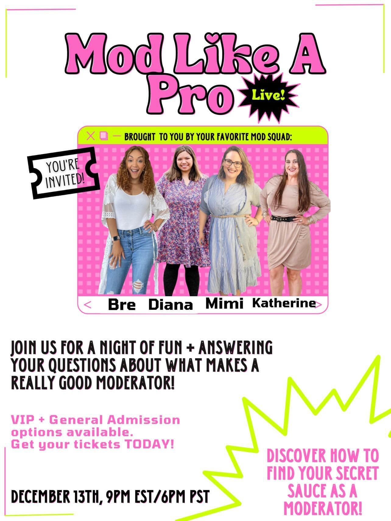 Mod Like A Pro Live content media