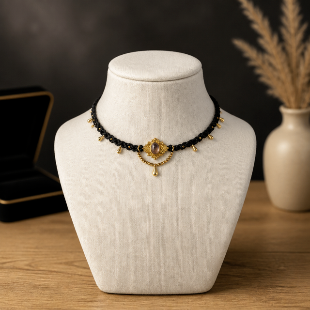 collier pendentif laiton améthyste