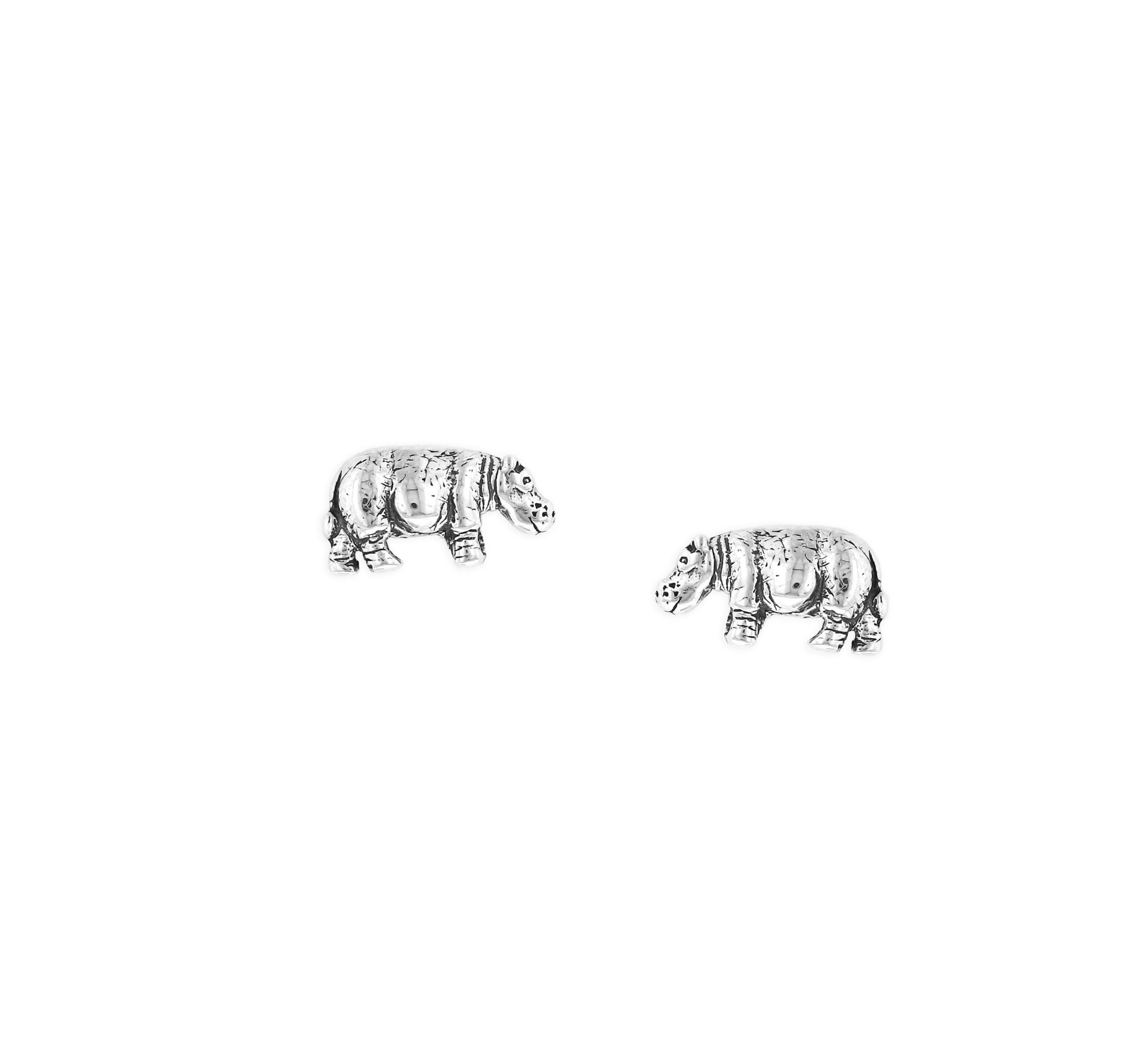 Kabana 925 Tiny Hippos Stud Earrings
