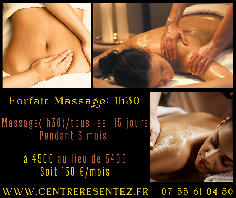 forfait 3 mois de massages