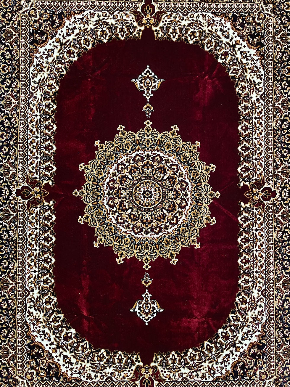 Thumbnail: Traditional Collection - Premium Carpet - 5x7 feet - 3 Kgs Weight - Maroon