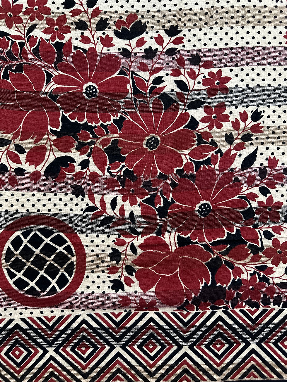 Thumbnail: Traditional Collection Single Bedsheet 60x90 inch Khadi Cotton Red Floral