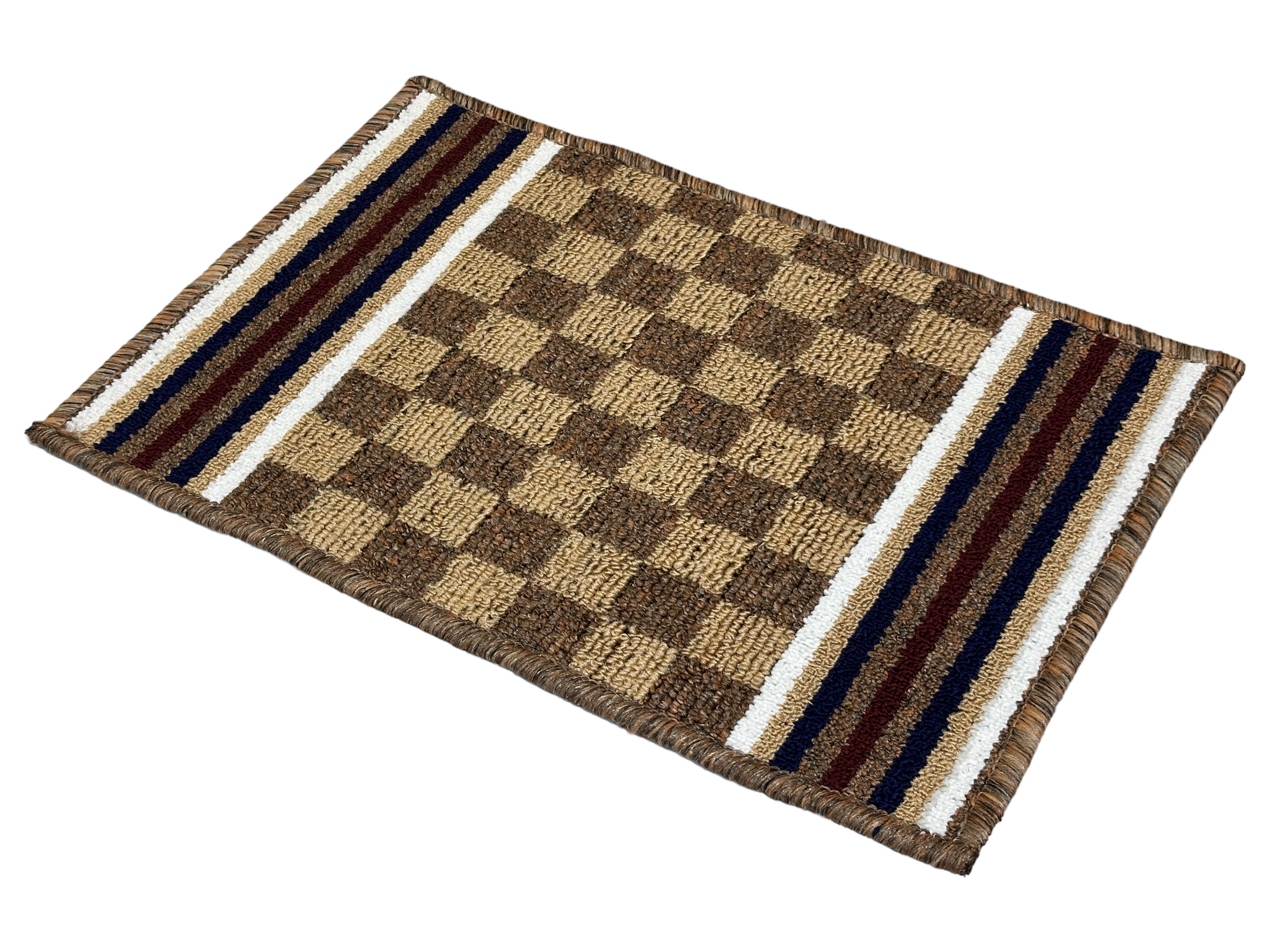 SoftStep Collection Jute Floor and Bath Mats, Non-Slip, Pack of 2, Brown