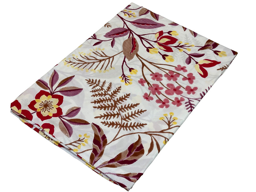 Thumbnail: Artistry Linen Collection Double Bedsheet with 2 Pillow Covers Multicolor