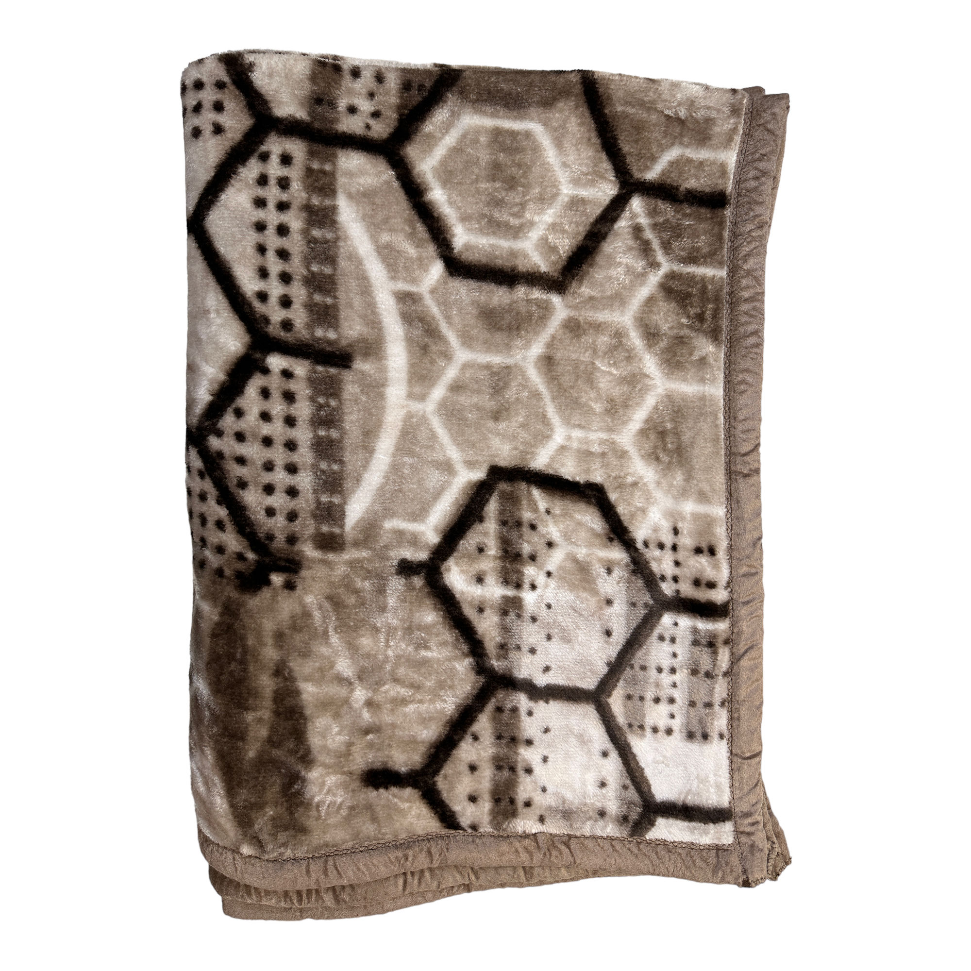 Modern Collection - Mink Blanket - 5x7 ft - Light Weight - 1.4kg - Brown