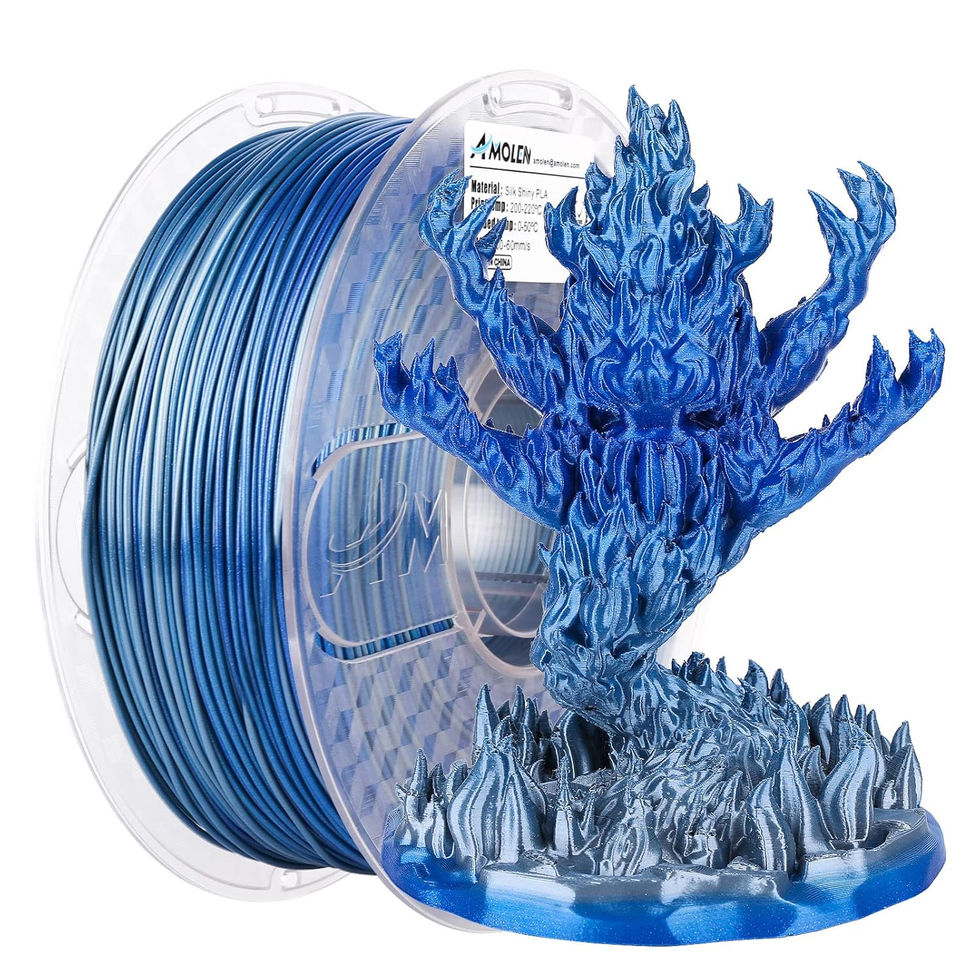 Silk Shiny Filament Blue Silver Filament2